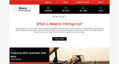Desktop Screenshot of mineralintelligence.com